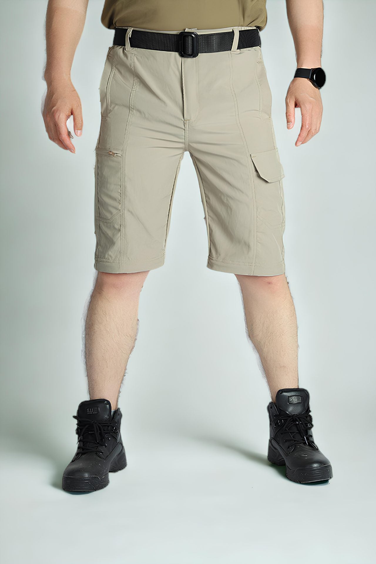 Wandelbare taktische Hose Beige Leichtgewebe