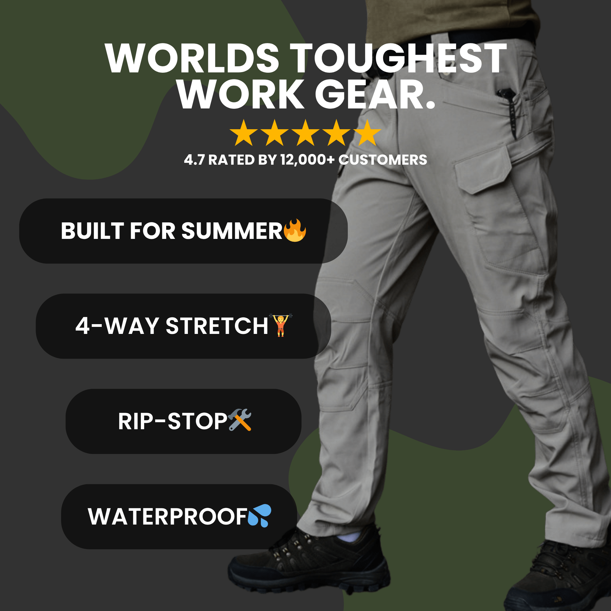 Pack été : Lot pantalon & short de travail Ultraflex