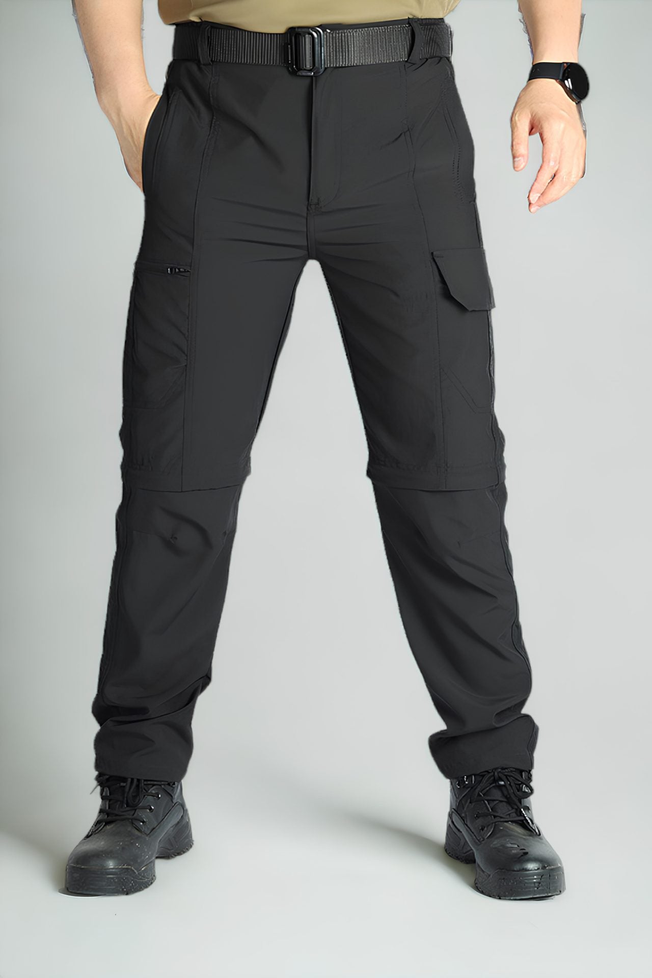 Convertible Tactical Pants Black (Lightweight Fabric)