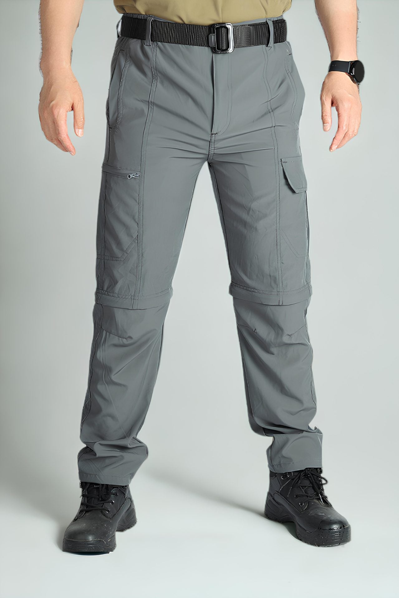 Convertible Tactical Pants Grey Lightweight Fabric)