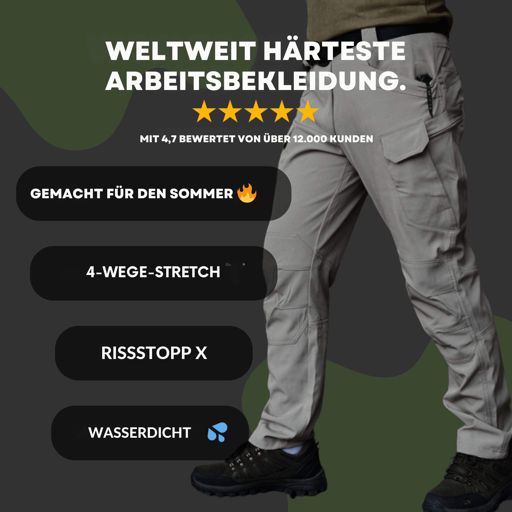 Pack été : Lot pantalon & short de travail Ultraflex